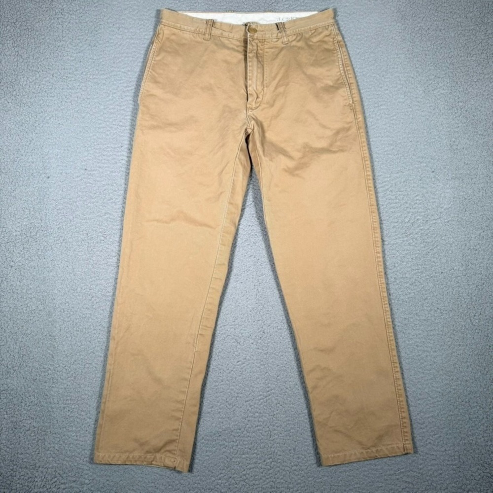 J Crew Pants Mens 30x28 Brown Broken In Straight Fit Chino 100% Cotton Preppy